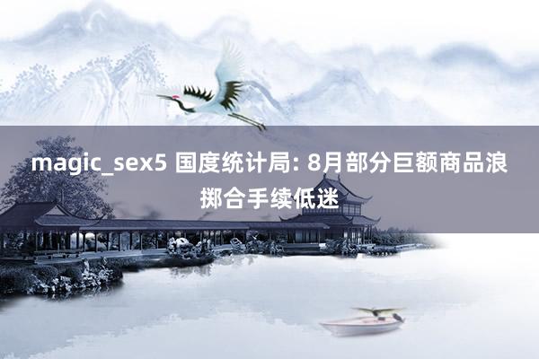 magic_sex5 国度统计局: 8月部分巨额商品浪掷合手续低迷