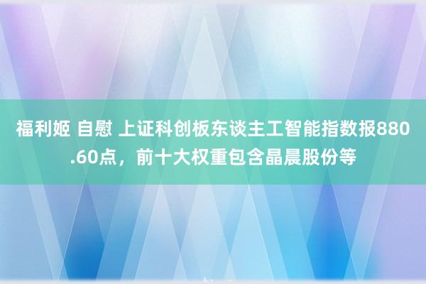 福利姬 自慰 上证科创板东谈主工智能指数报880.60点，前十大权重包含晶晨股份等