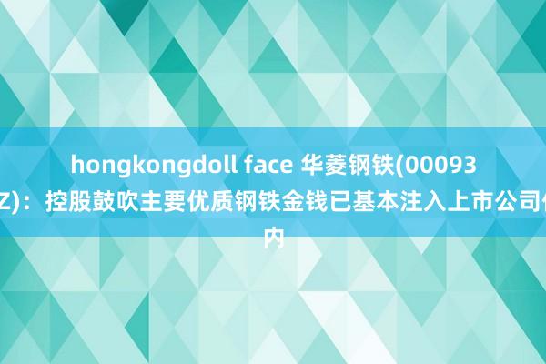 hongkongdoll face 华菱钢铁(000932.SZ)：控股鼓吹主要优质钢铁金钱已基本注入上市公司体内