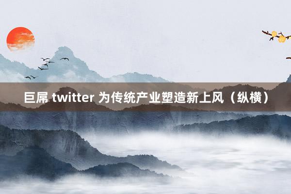 巨屌 twitter 为传统产业塑造新上风（纵横）