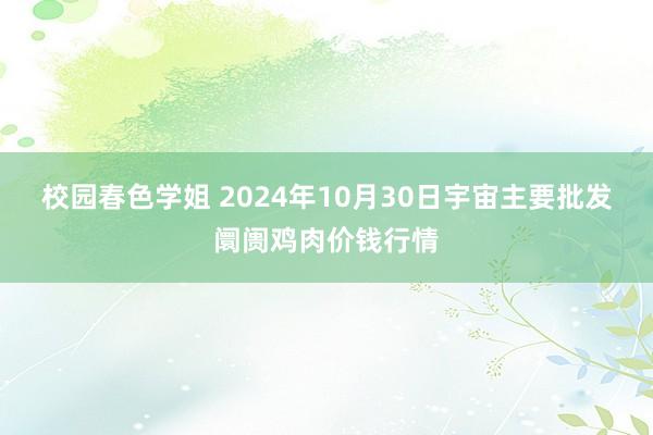 校园春色学姐 2024年10月30日宇宙主要批发阛阓鸡肉价钱行情