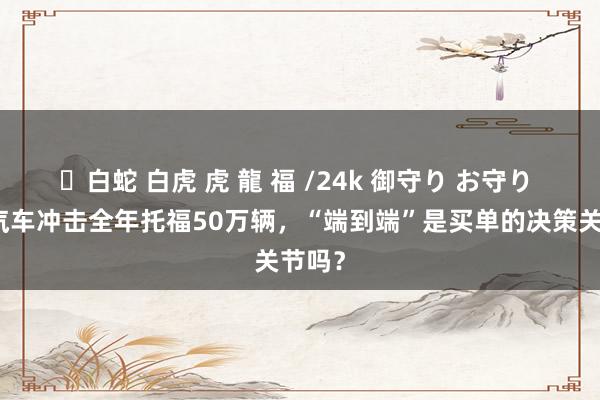 ✨白蛇 白虎 虎 龍 福 /24k 御守り お守り 瞎想汽车冲击全年托福50万辆，“端到端”是买单的决策关节吗？