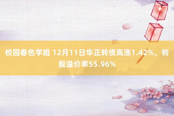 校园春色学姐 12月11日华正转债高涨1.42%，转股溢价率55.96%