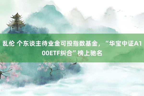 乱伦 个东谈主待业金可投指数基金，“华宝中证A100ETF纠合”榜上驰名